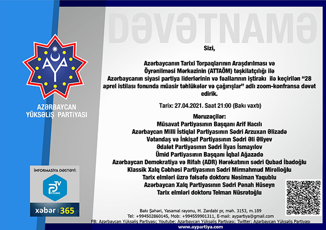 28 aprel istilası fonunda müasir təhlükələr və çağırışlar