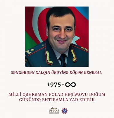 Milli Qəhrəman Polad Həşimovun doğum günüdür