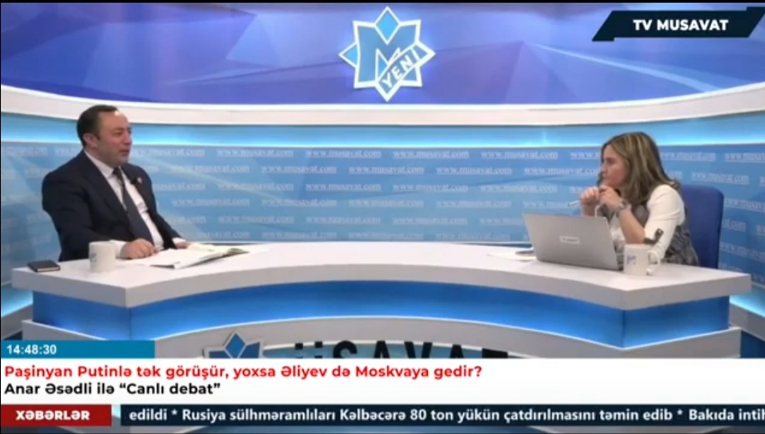 AY Partiya Başqanı Anar Əsədli Müsavat TV-də gündəm məsələlərini müzakirə edib